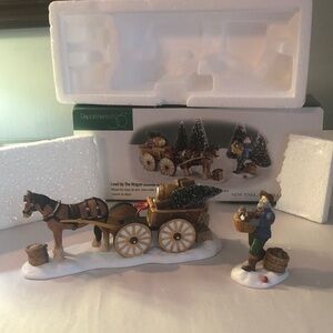DEPARTMENT 56 "LOAD UP THE WAGON" PORCELAIN ACCESSORY#56630